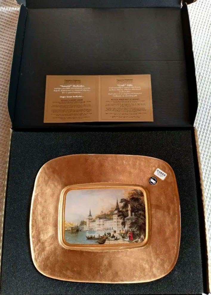 トルコ工芸品 絵皿 飾り皿 イスタンブール 版画 オスマン帝国 【公式通販】